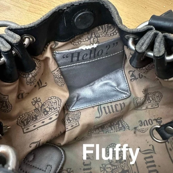 Juicy Couture Gray and Pink Scottie Bags - Picture 9 of 10